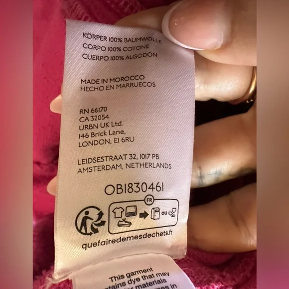 We The Free High Roller Cord Jumpsuit in Magenta Pink - Size Small - Picture 7 of 8